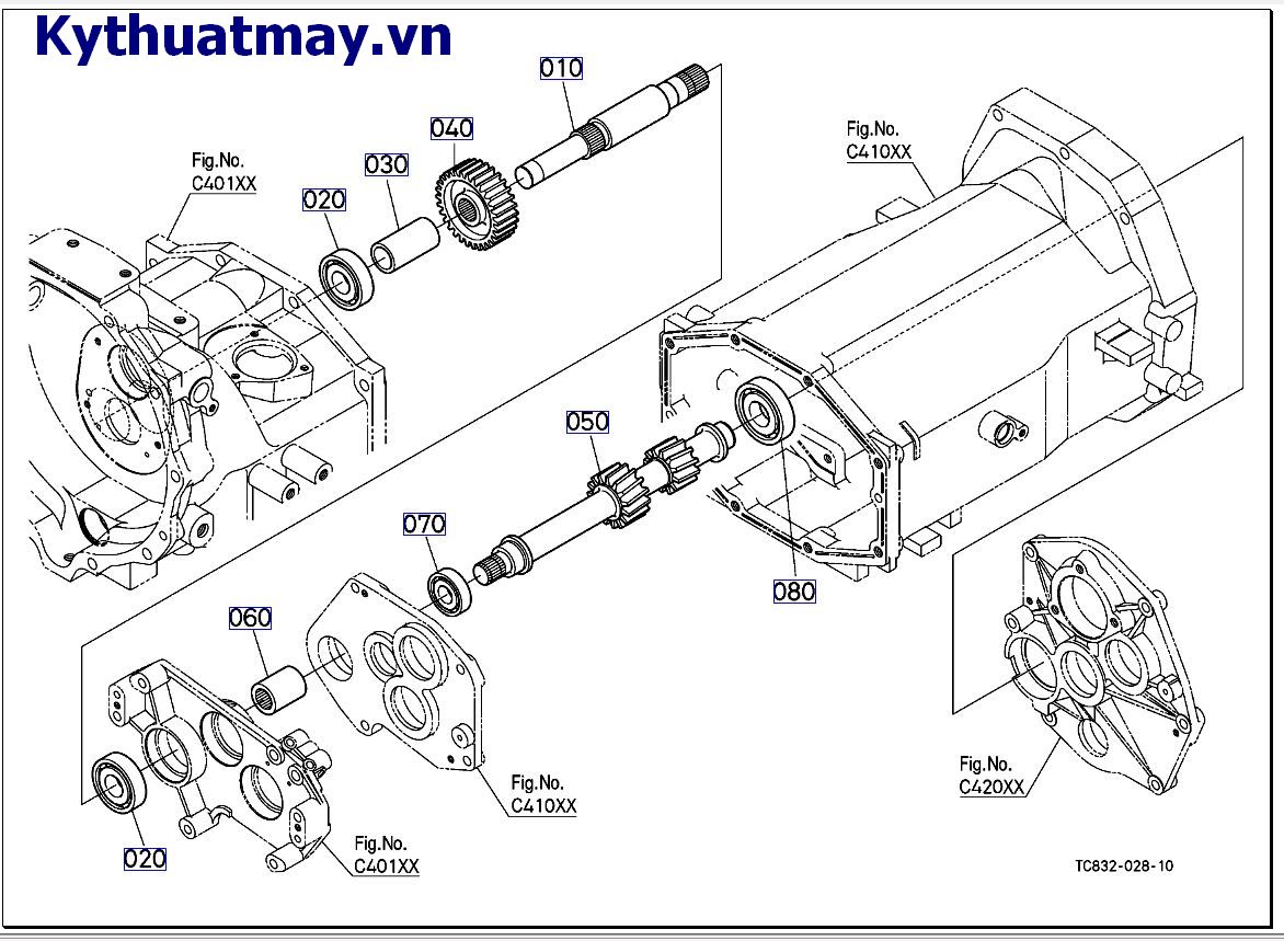 Trục giữa PTO